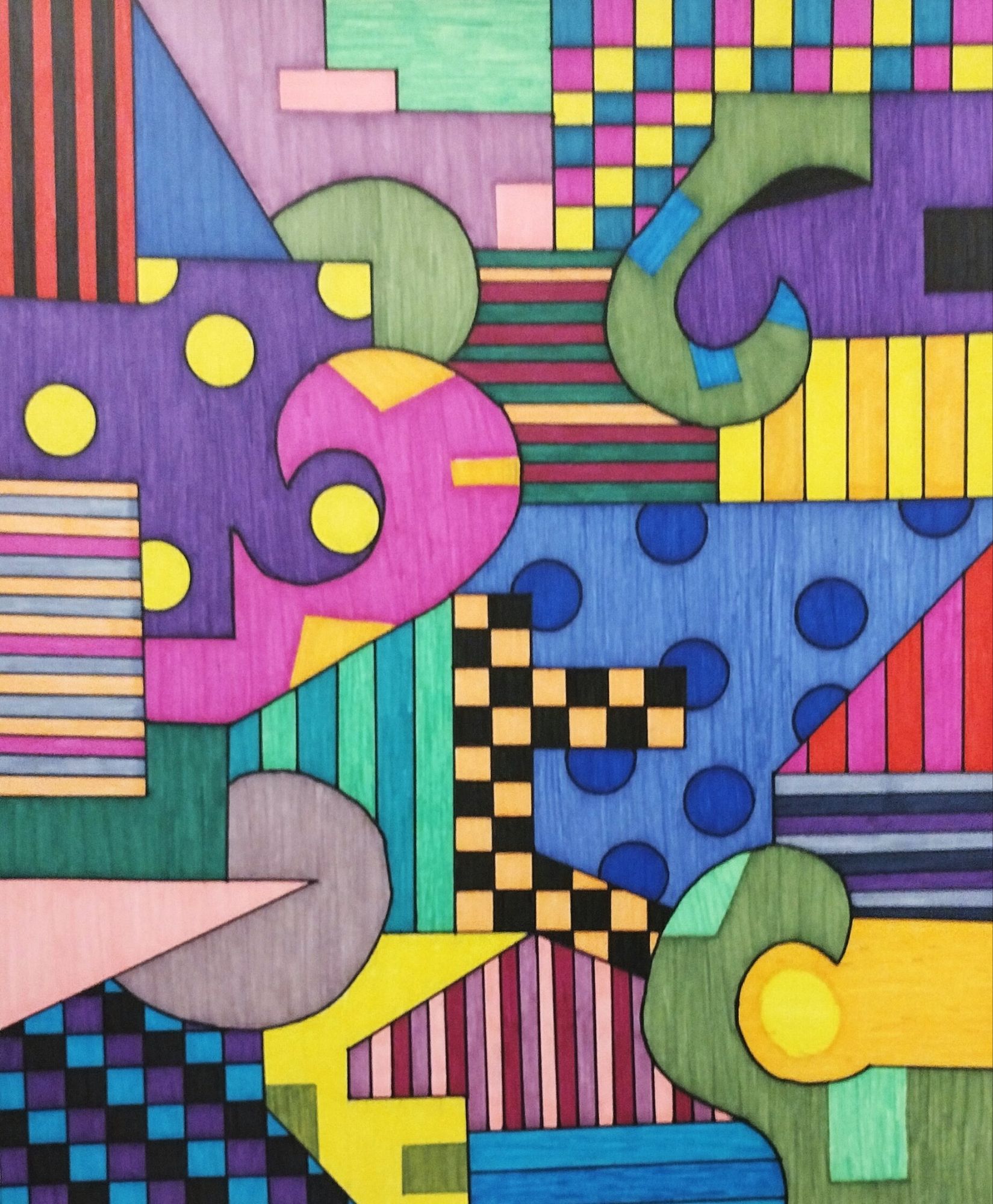 Abstract of Shapes and Patterns – SarahJo's Art and Poem